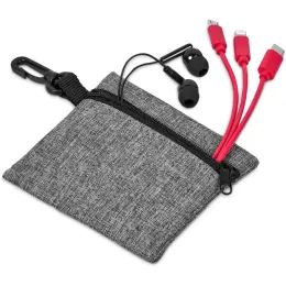 Altitude Zenia Earbuds & Tri-Cable Set Red